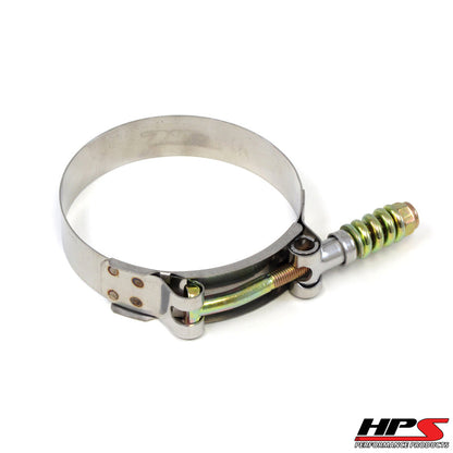 HPS Stainless Steel Spring Loaded T-Bolt Clamp Size 220 for 7.5" ID hose - Effective Size: 7.75"-8.06"