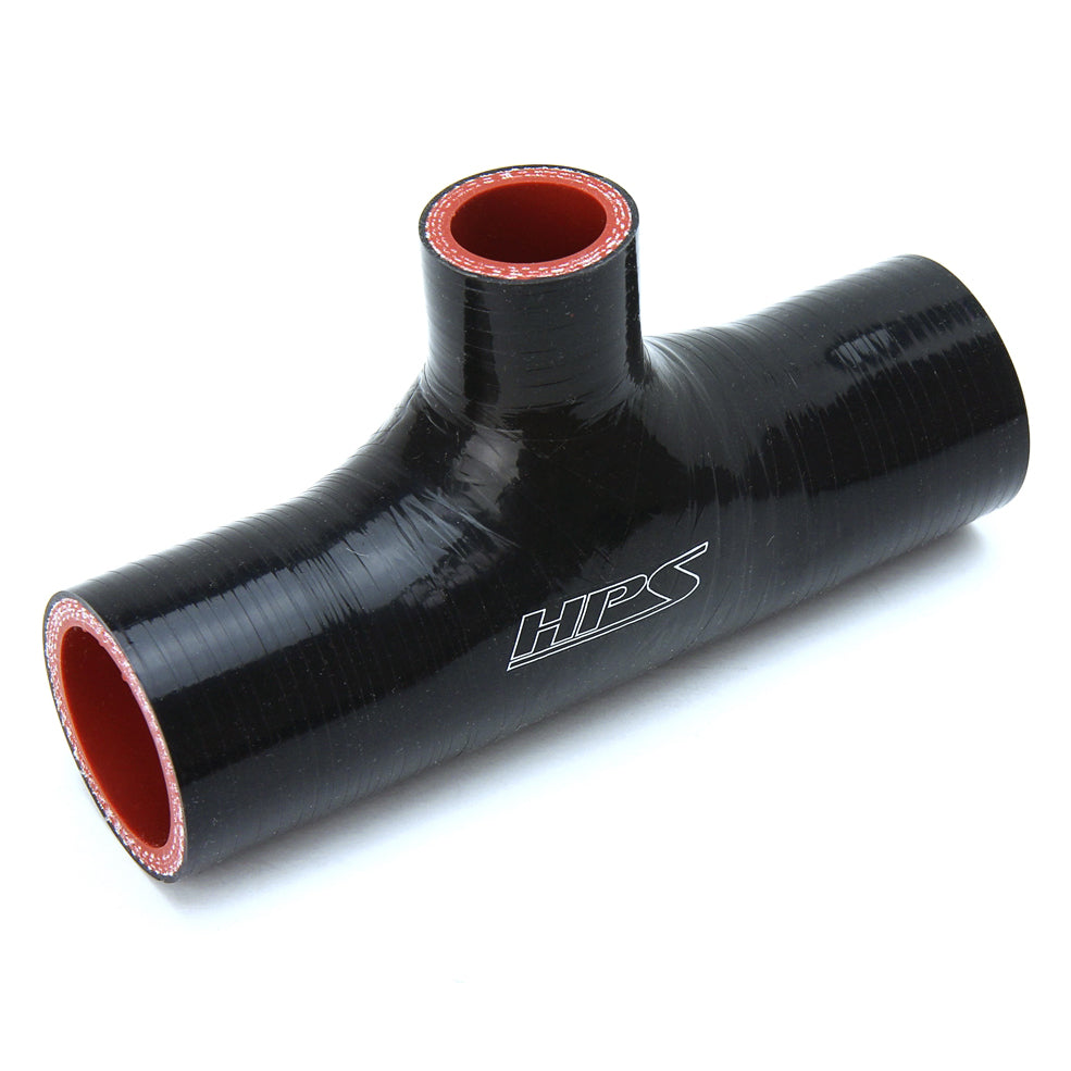 HPS 2 inch ID 1 inch ID branch Black Silicone Coupler Coolant T Hose Tee Adapter