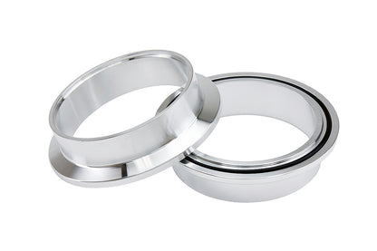 HPS Stainless Steel 2.5" V Band Clamp Kit, Aluminum Flanges, NBR O-Ring, Quick Release
